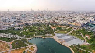 Panoramic view of the city of Riyadh, Saudi Arabia